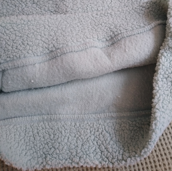 ❗ CLEARANCE ❗ kids Mint Green Hooded Sherpa Sweater Pocket Size XXL (14-16) - Picture 8 of 10